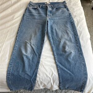 Madewell Women's Low Slung Jeans in Light Blue